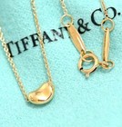 Tiffany & Co. Extra Small Bean Necklace 16" 18K Rose Gold Peretti Auth w/Bag #79