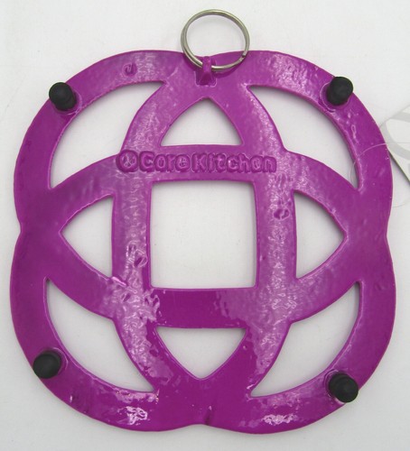 Cocina Core - Trivet de Hierro Fundido - Cuadrado Tejido 7" Magenta - Imagen 3 de 3