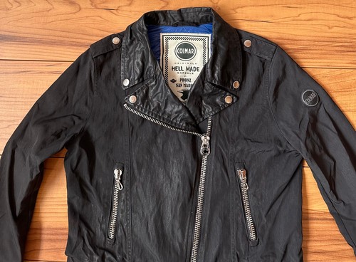100%ORIG COLMAR HELL MADE CAPSULE BIKER JACKE GR.44 ITAL. DE 38 M 1909 - Bild 2 von 13