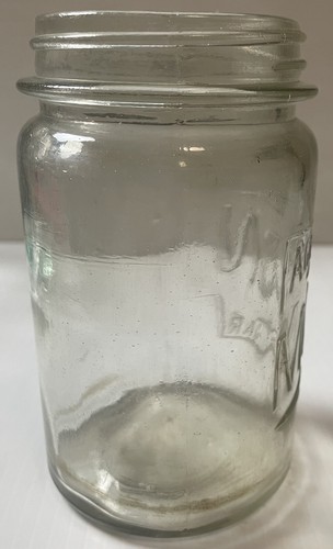 Agee Mason Jar Pint Glass Preserving Fruit Jar Straight AGM c1920s - Picture 9 of 24