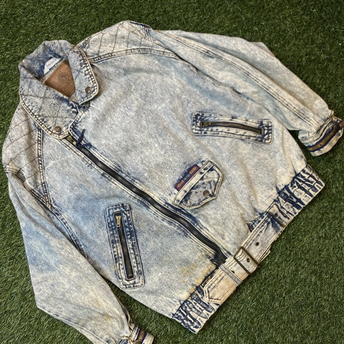 Vintage Cherokee Jacket Large 90s 00d Distressed Denim Jean Y2k