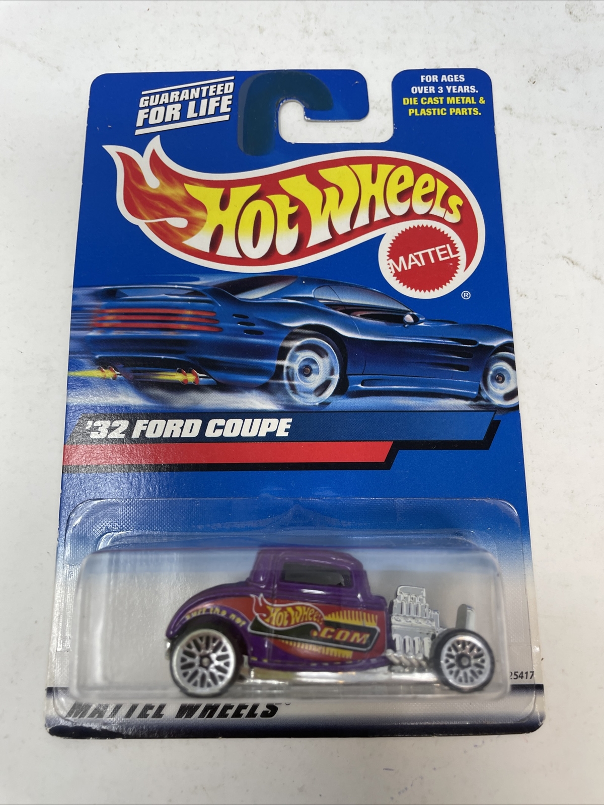 2000 Hot Wheels Collector No #195 '32 FORD COUPE Purple w/Chrome Lace Spoke Whls