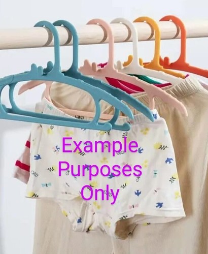 Lot 2 Pkgs 20 Space Saving Baby Toddler,CLOTHES HANGERS, Organize Outfits White - Picture 14 of 15