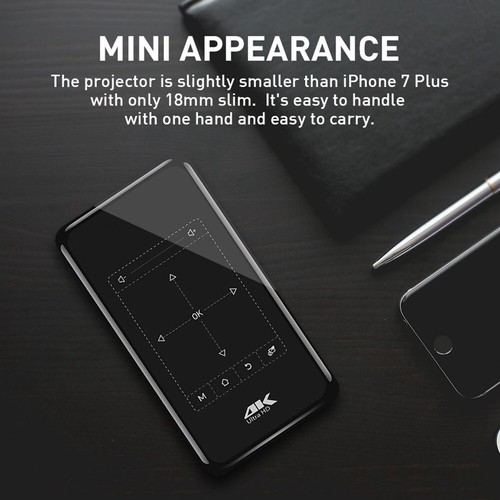 6.0 2.4/5G WiFi Mini DLP Projector LED 3D 8G Media Player - Picture 6 of 12