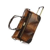 Samantha Brown Ombre Collection Embossed Wheeled Weekender Bag Goldenrod Luggage Samantha Brown Ombre Collection Embossed Wheeled Weekender Bag Goldenrod Luggage