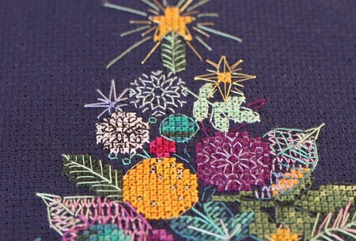 Kit de punto de cruz contado de árbol de Navidad sobre lienzo | Un regalo per... - Imagen 9 de 14