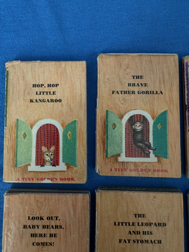 1948 Tiny Golden Book Lot (12) Vintage Miniature Childrens Books Classic Library - Picture 2 of 12