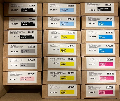 EPSON T5801 T5802 T5803 T5804 T5805 T5806 T5807 T5808 PRO 3800 3880 (Date exp)