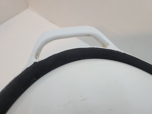 Vintage Waterford Colorcast Dutch Oven Cast Enamel Oval White Ireland - Picture 3 of 10