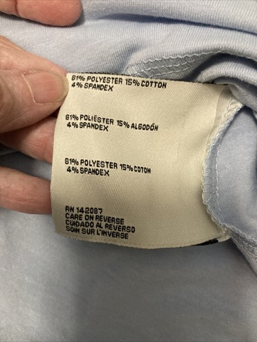 Simply Noelle 3/4 Sleeve Sky Blue Tunic Top SZ 2XL Button Accents NWT - Picture 9 of 15