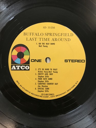 Buffalo Springfield – Last Time Around LP 1969 ATCO SD 33-256 VG+/VG - Picture 5 of 5