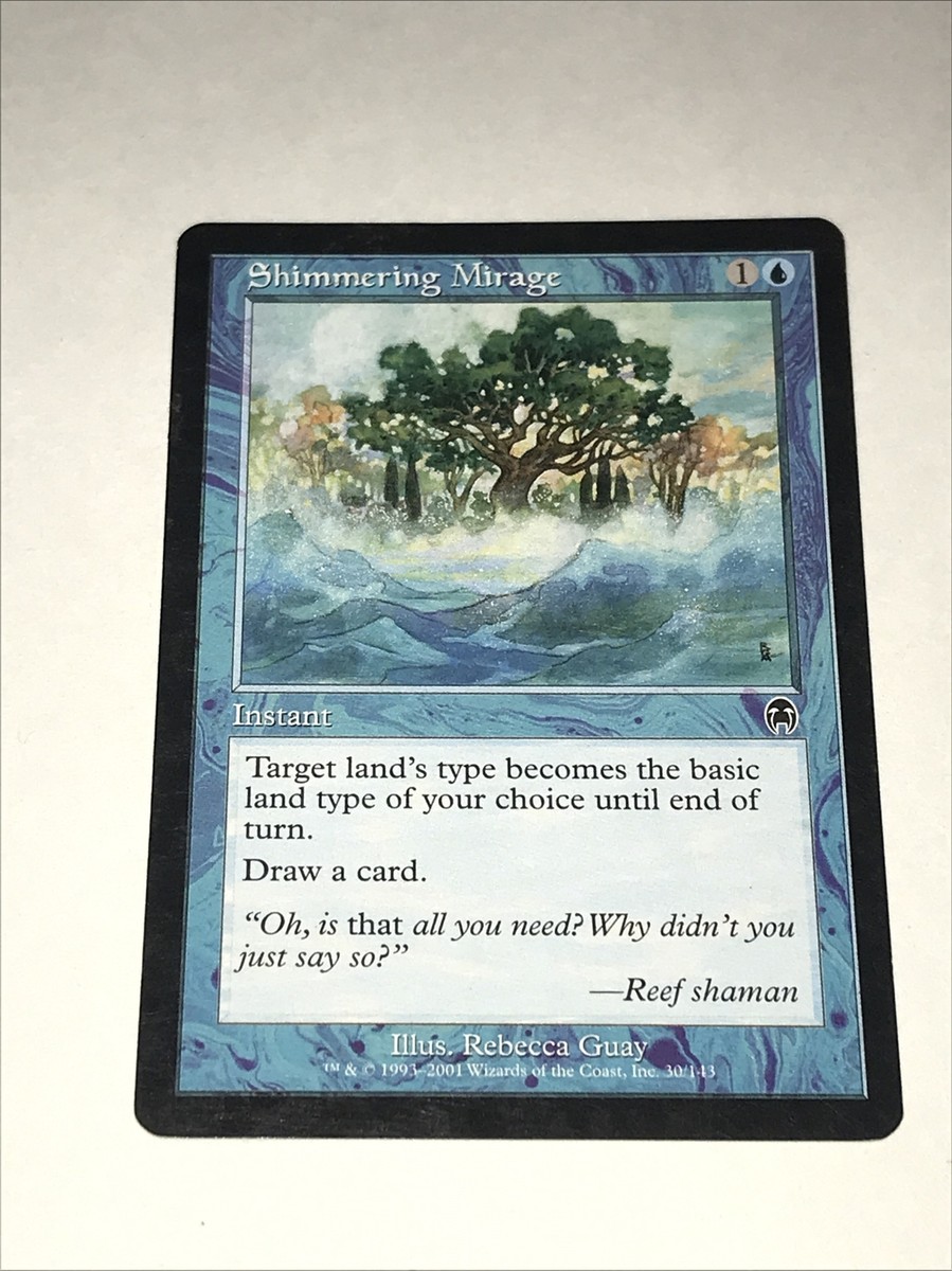 MTG ポスター 販促用 Magic the Gathering MIRAGE Magic The Gathering Shimmering Mirage Card | eBay