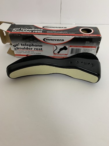 Innovera 10101 Telephone Shoulder Rest Gel Padded Black New - Zdjęcie 4 z 4