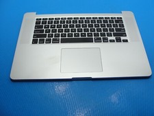 MacBook Pro A1398 15" 2015 MJLQ2LL Top Case Palmrest NO Battery Silver 661-02536