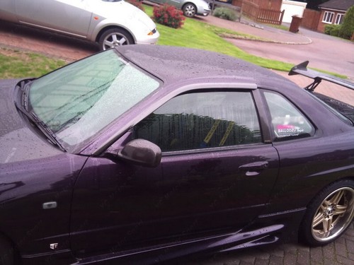 CARBON Auto Wind Deflector Kit For 1999-2002 Nissan Skyline R34 GTT/GTR - Picture 22 of 24