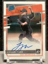 2020 Donruss Optic Logan Webb Rated Rookie Auto #RRS-LW Giants