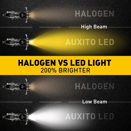 1X Headlight 6000K White LED Bulbs For Yamaha YFZ450 YFZ 450 2004-2016 2017 2018 - Picture 6 of 9