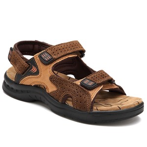 Mens-Summer-Breathable-Leather-Sandals-Casual-Open-Toe-Beach-Sandals-Flat-Shoes