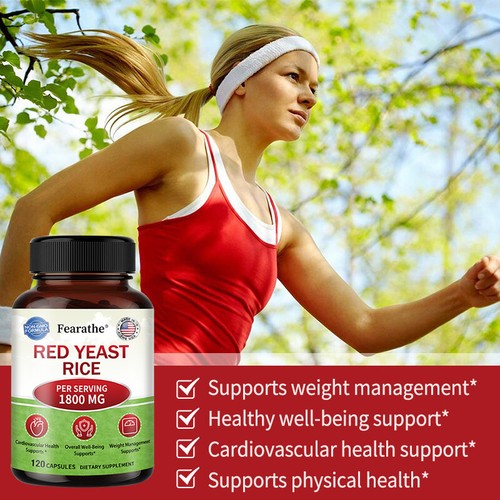 Roter Hefereis 1800mg - Herz & Herz-Kreislauf-Gesundheit, Antioxidans - Bild 3 von 12
