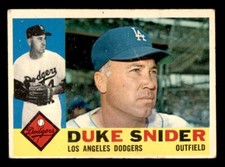 1960 Topps Baseball #493 Duke Snider GD *f3