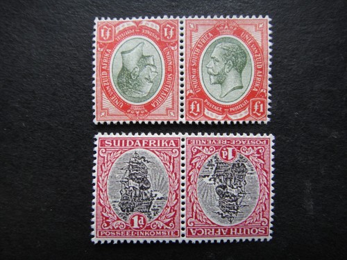 GB 1912 - 1920 Stamps MNH South Africa & SWA tete-beche Pair UK - Photo 1 sur 2