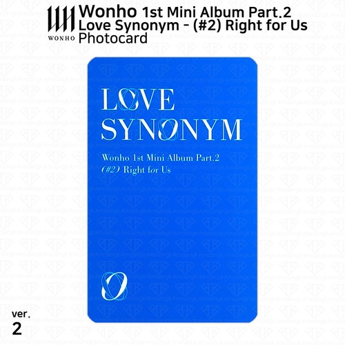 Wonho 1st Mini Album Love Synonym #2 Right for Us Official Photocard KPOP K-POP - Picture 30 of 60
