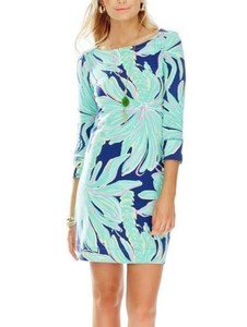 Lilly-Pulitzer-Sophie-Dress-Tiger-Palm-Bright-Navy-Upf-50-Women-Size-XS-New