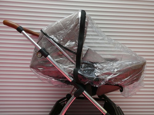 Neu REGENABDECKUNG PVC Reißverschluss passt Silver Cross Surf 1,2,3 Kinderwagen Kinderwagen Kinderwagen - Bild 3 von 5