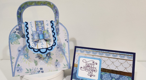 Happy Mothers Day Handmade 3D Purse with matching card Fill it w/ goodies! - Picture 4 of 5