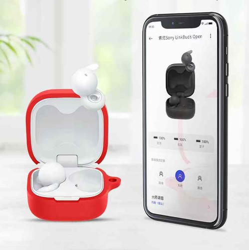 Shockproof Silicone Case Earbuds Cover With Clip Hook for Sony LinkBuds Open - Picture 21 of 34