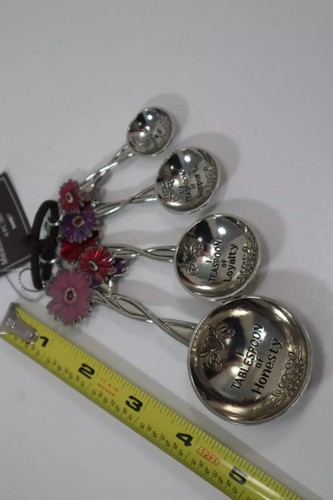 TBOT Recipe for friendship nesting 4 pc Measuring spoon set Ganz er75241 color - Picture 8 of 24