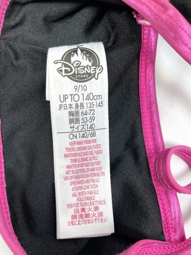 Disney Store Tsum Tsum Girl 9/10 Black Swim Bikini Top Nemo Minnie Mickey Alice - Picture 4 of 4