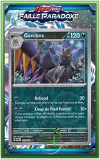 Gambex Reverse - EV4:Faille Paradoxe - 122/182 - Carte Pokémon Française Neuve