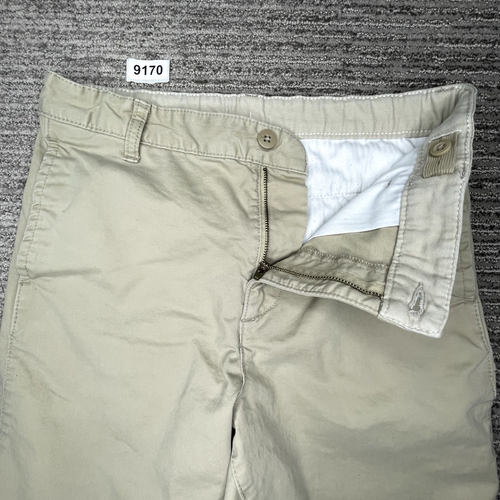 Gap kids Size 16 Boys Youth Shorts Mid Rise 6" Inseam Casual Husky Solid Beige - Picture 2 of 8