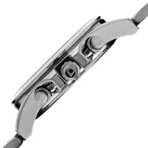 Akribos XXIV Women's AK951SSPK Multifunction Silver Tone Stainless Steel Watch - Picture 3 of 4