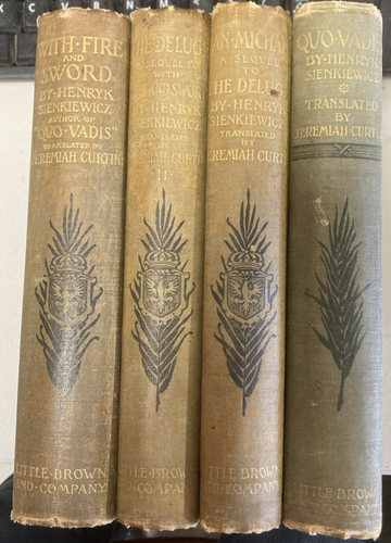 HENRYK SIENKIEWICZ lot of 4 vintage HC novels                      WH 125658G - Picture 1 of 11