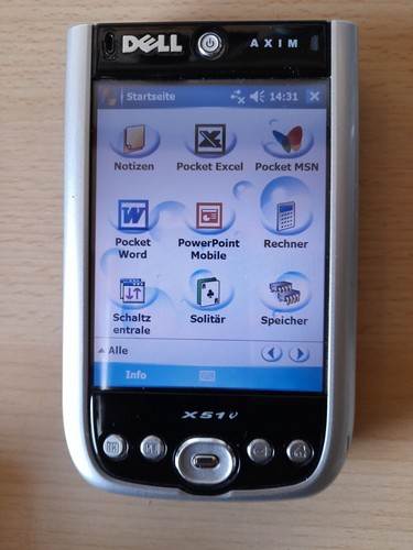Dell Axim X51 v PDA Windows Pocket PC in sehr gutem Zustand mit Ladeschale - Bild 2 von 7
