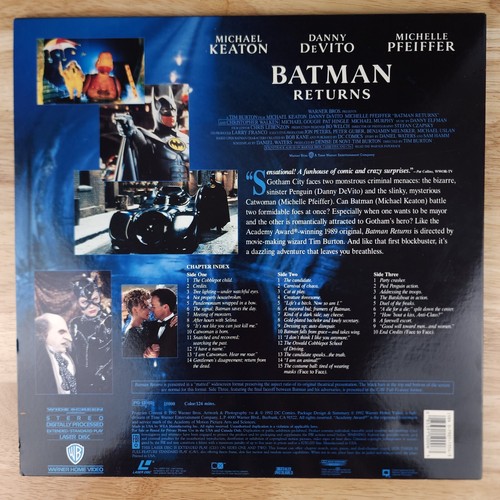 Batman Laserdisc LD 4 Movie Lot Batman Returns Batman Robin Batman Forever READ - Picture 8 of 19