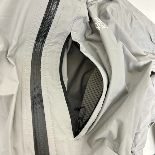 Men's North Face Alta Vista Waterproof 2XL Rain JACKET Hooded Meld Grey Z54 - Picture 3 of 7