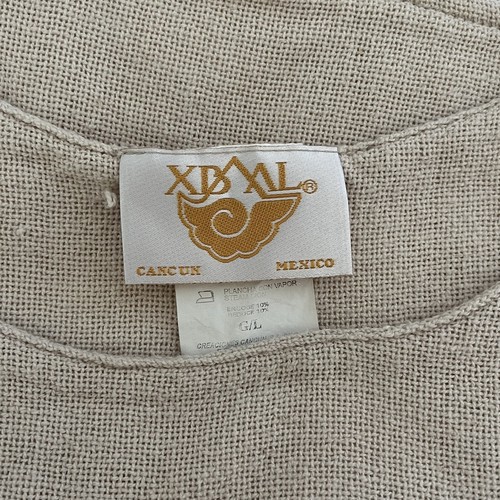 XBAL Women’s 100% Cotton Sleeveless Short Crop Lagenlook Top Cancun Mexico Sz 8 - Picture 8 of 13