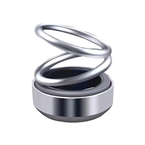 Car Fragrance Portable Kinetic Mini Solar Aromatherapy Auto Rotating Double Ring - Picture 15 of 21