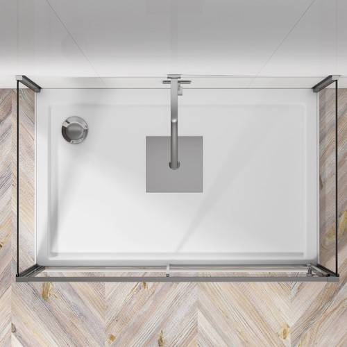 Sliding Door 3-Sided Shower Enclosure with Side Panels Walk In Cubicle 6mm Glass - Picture 80 of 208