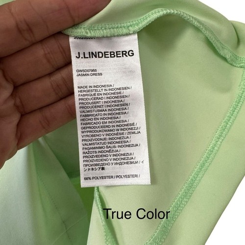 Vestido J. Lindeberg Jazmín Talla XL Pátina Verde Golf Atlético Mínimo Femenino - Imagen 7 de 12