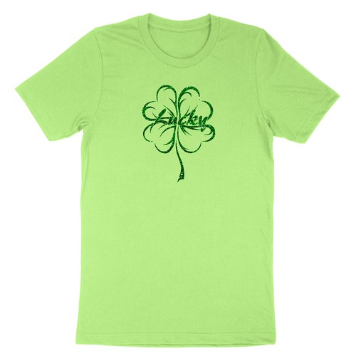 Lucky St. Patricks Day Shirt Green Clover Glitter Irish Shamrock Saint Patricks - Picture 10 of 15