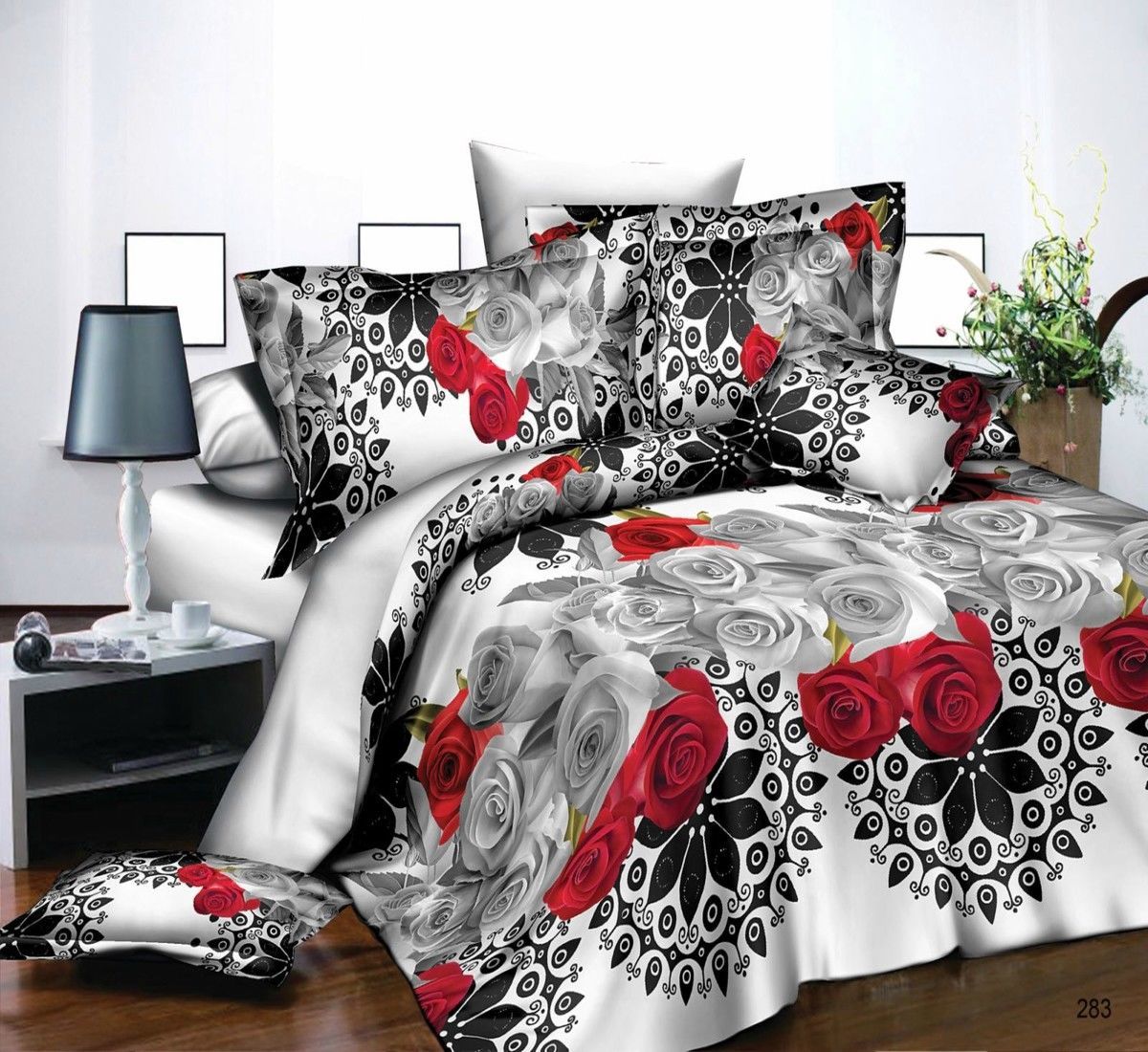 Stampa Floreale Floreale Floreale Piumone trapunta copertura completa 4Pcs Set di biancheria da letto federa lenzuolo 956ccf Stampa Floreale Floreale Floreale Piumone trapunta copertura completa 4Pcs Set di biancheria da letto federa lenzuolo 956ccf