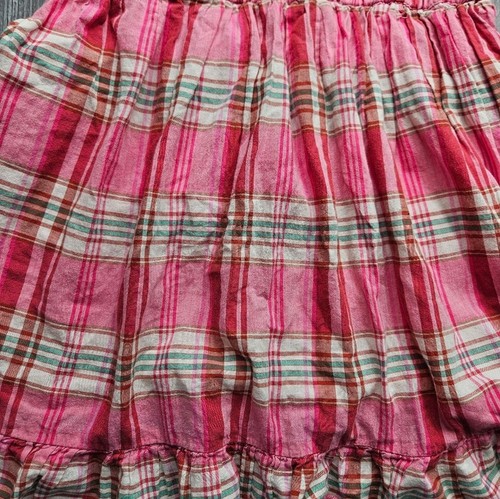 Crewcuts Girl's Pink Plaid Ruffle Sleeve Dress With Ruffle Hem Size 8 - Picture 2 of 7