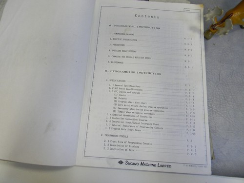 Sugino Selfeeder Mechatric MSBP Manual No. US9431 - Picture 3 of 6