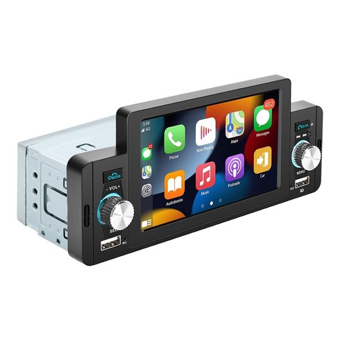 Single 1Din Car Stereo Radio For Apple/Android CarPlay 5" Touch MP5 Bluetooth FM - Picture 13 of 17