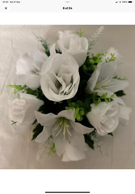 Gäste Tisch Gesteck Deko Künstliche Hochzeit Blumen Rose & Lily s