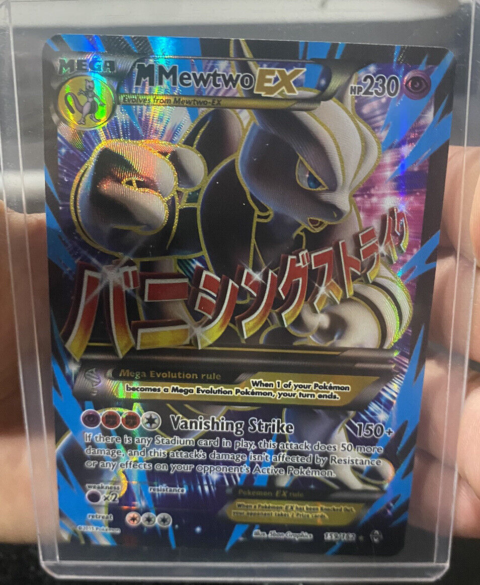 M Mewtwo & Mega Evolution Ex Proxy Pokemon Card Premium Quality